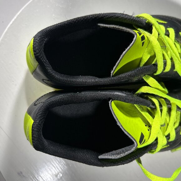 Adidas Goletto Boys Soccer Cleats Shoes Size 2.5 Black Green Kids Youth Sneakers - Picture 9 of 12